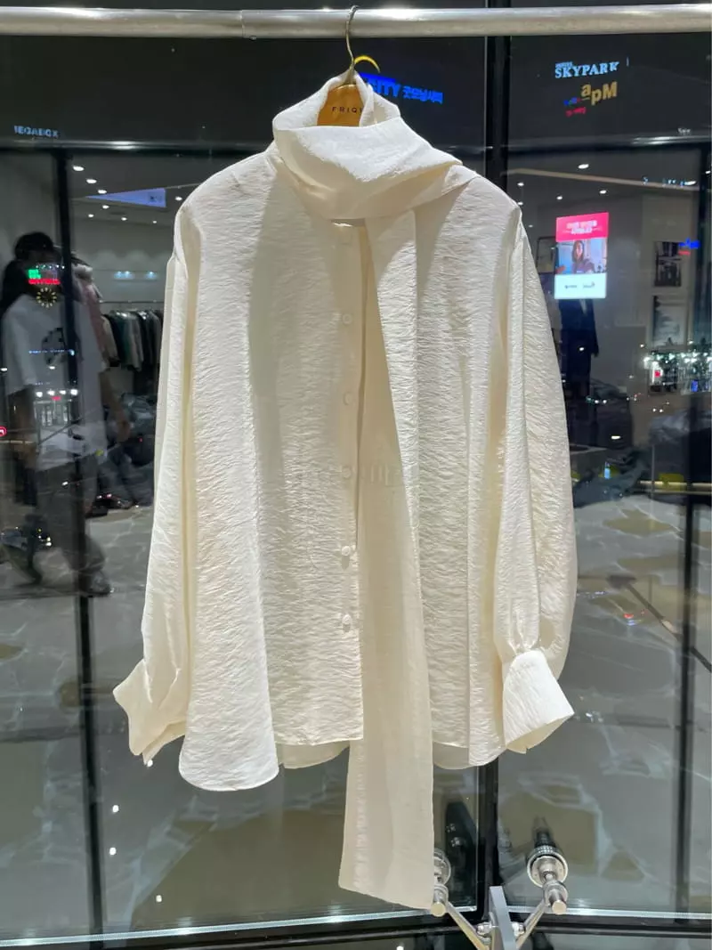 Dailyjud - Korean Women Fashion - #momslook - Tie Blouse