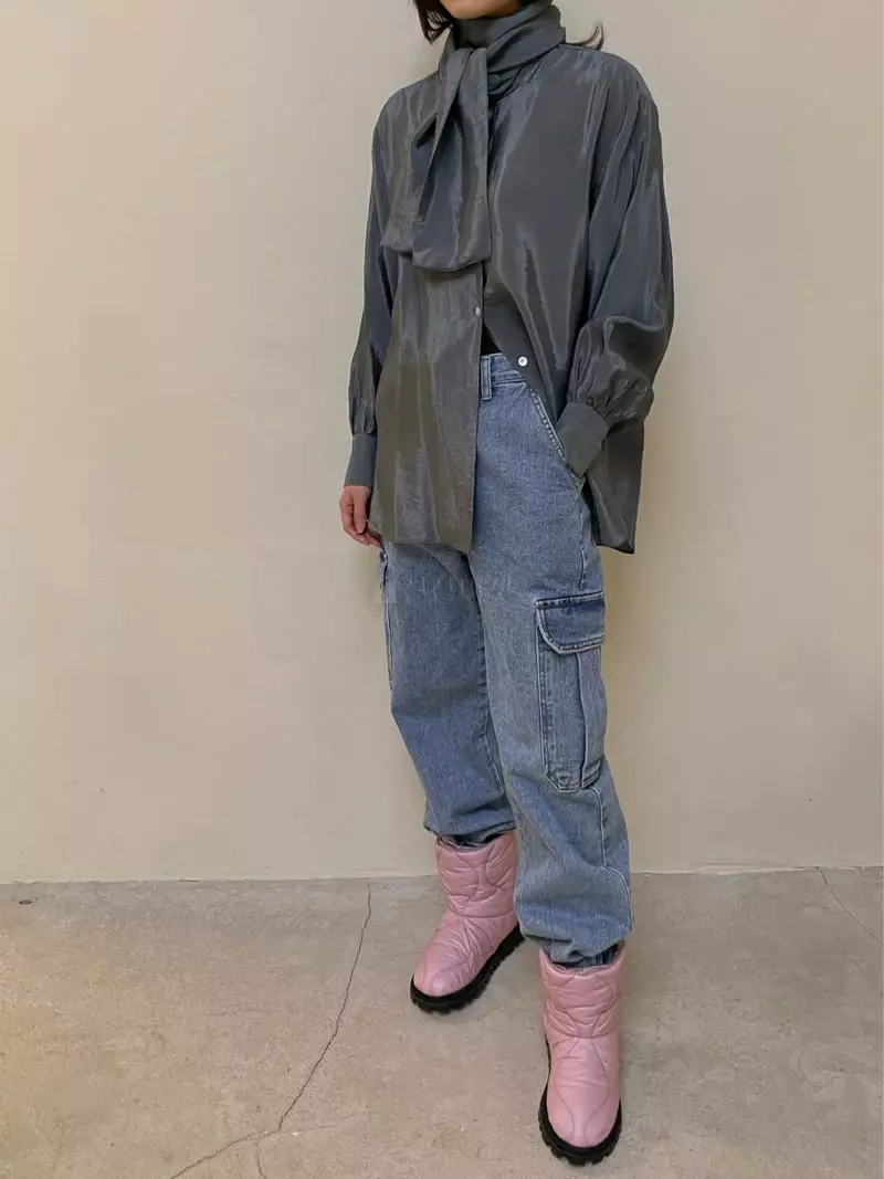 Dailyjud - Korean Women Fashion - #momslook - Tie Blouse - 5