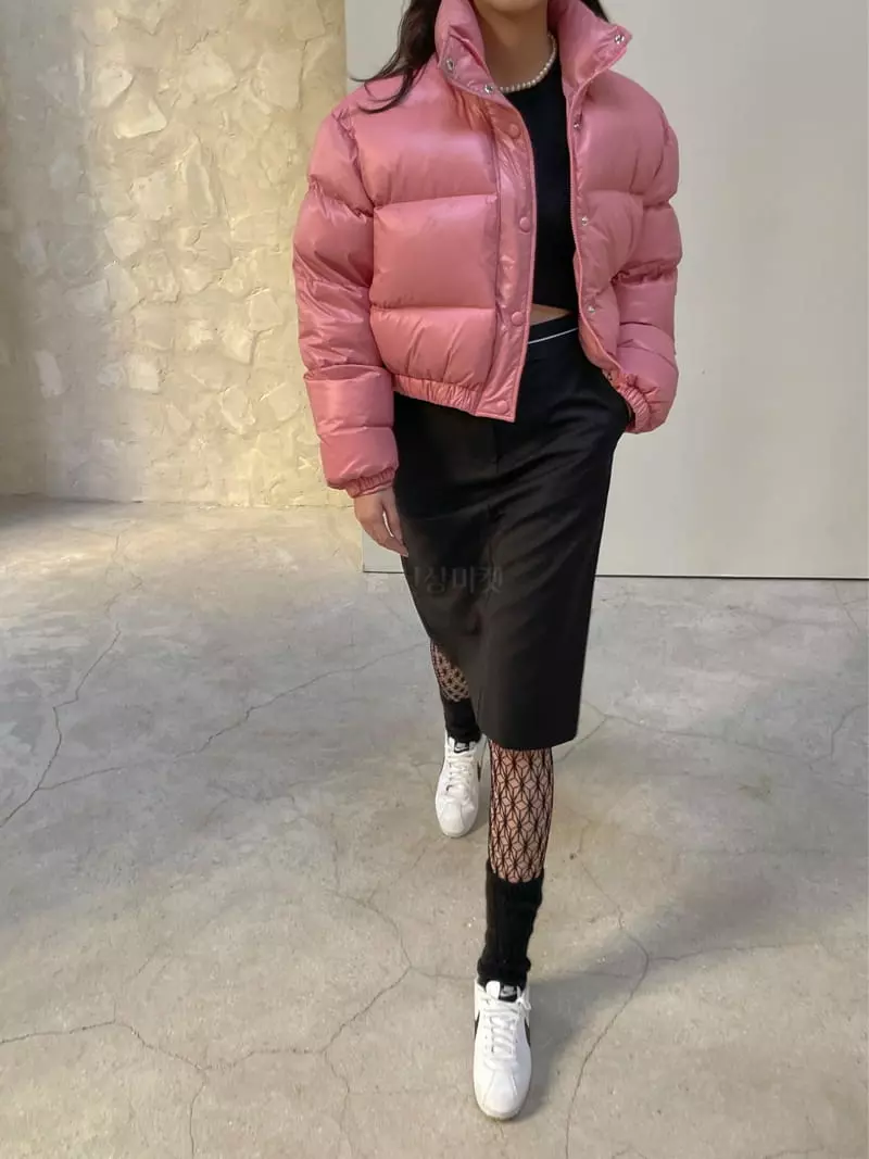 Dailyjud - Korean Women Fashion - #momslook - Crop Padding Jacket