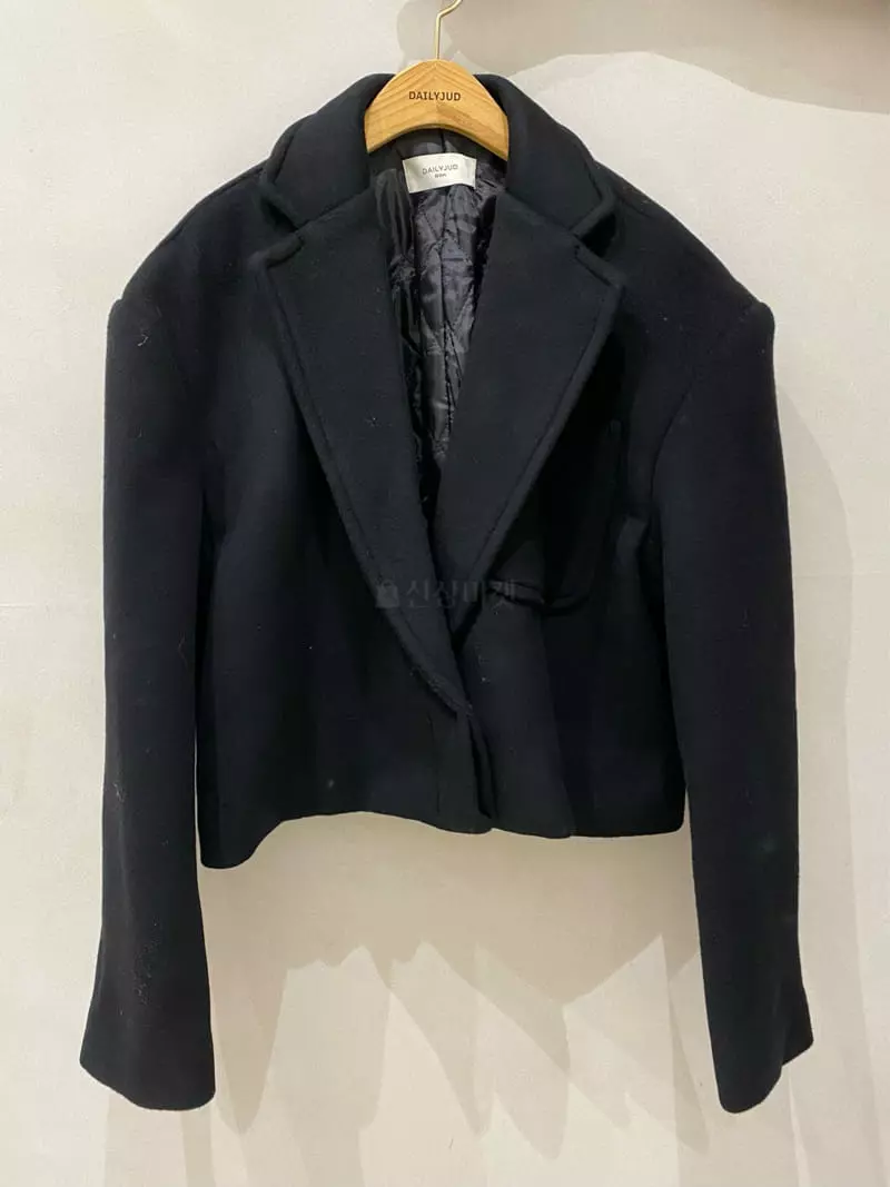 Dailyjud - Korean Women Fashion - #momslook - One Button Crop Jacket - 11