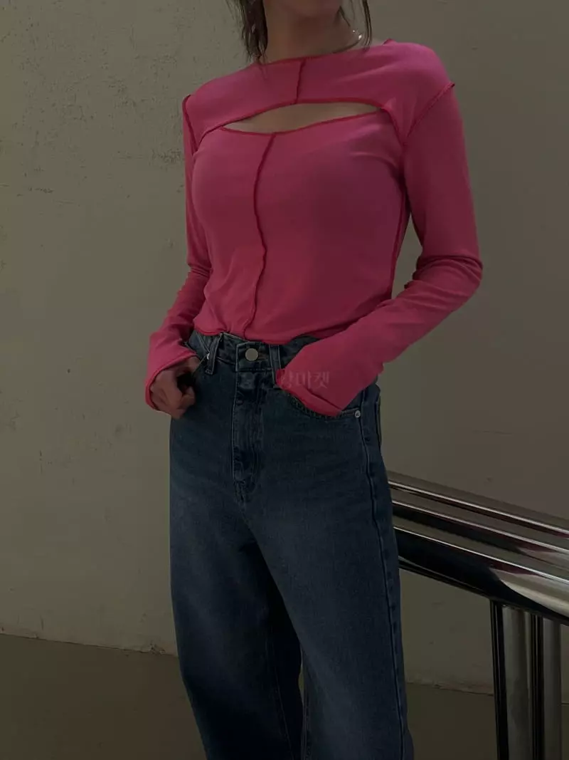 Dailyjud - Korean Women Fashion - #momslook - Over Slit Tee