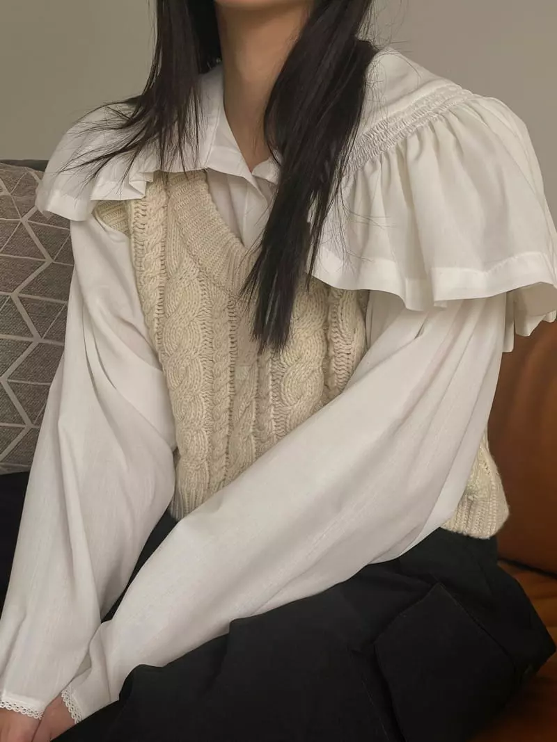 Dailyjud - Korean Women Fashion - #momslook - Smocked Blouse - 3