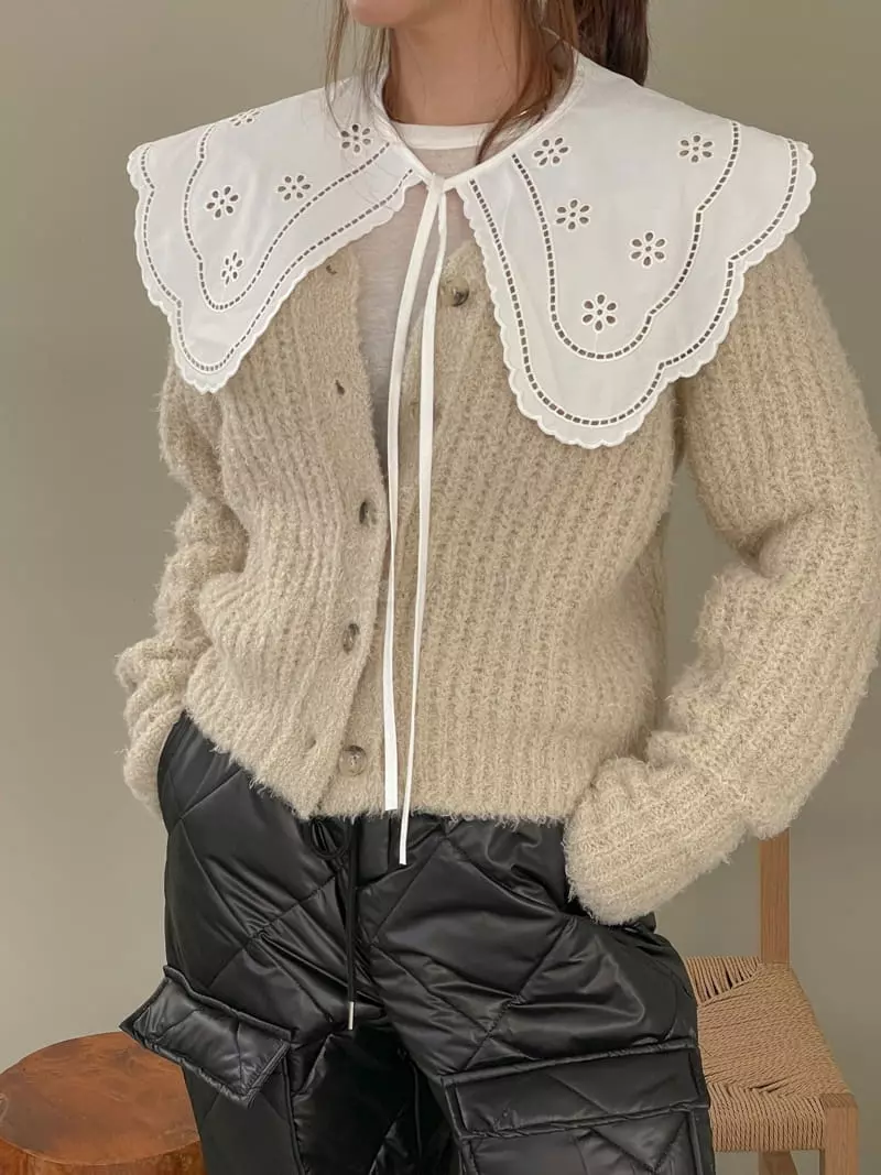 Dailyjud - Korean Women Fashion - #momslook - Bbogle Knit Cardigan - 7