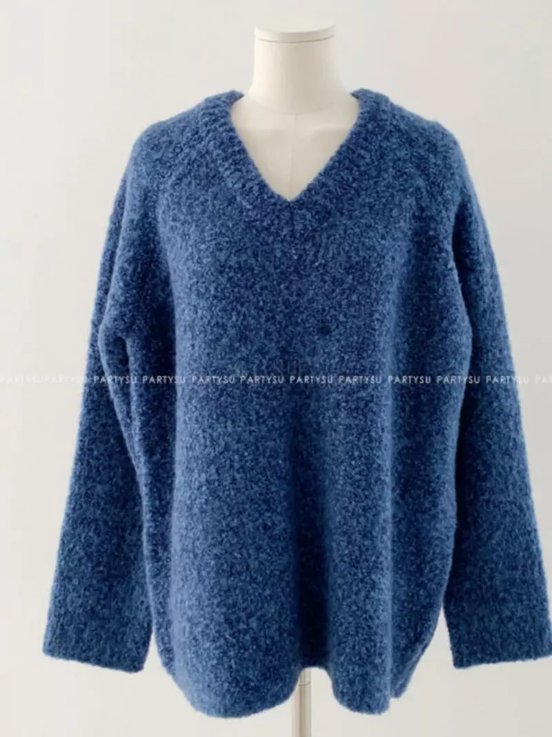 Dailyjud - Korean Women Fashion - #momslook - Bookle V Knit Tee - 9