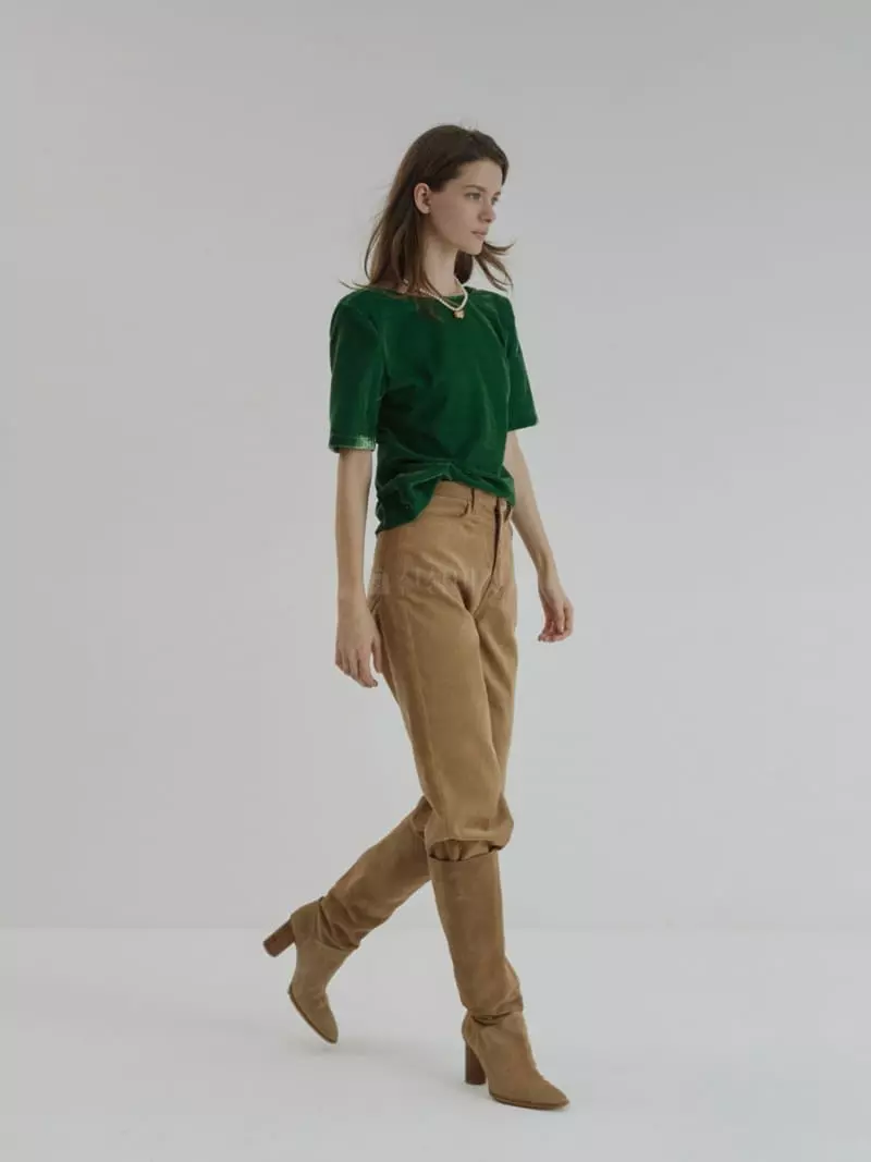 Dailyjud - Korean Women Fashion - #womensfashion - Velvet Top - 4