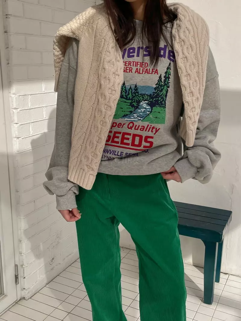 Dailyjud - Korean Women Fashion - #momslook - Liver Sweatshirt