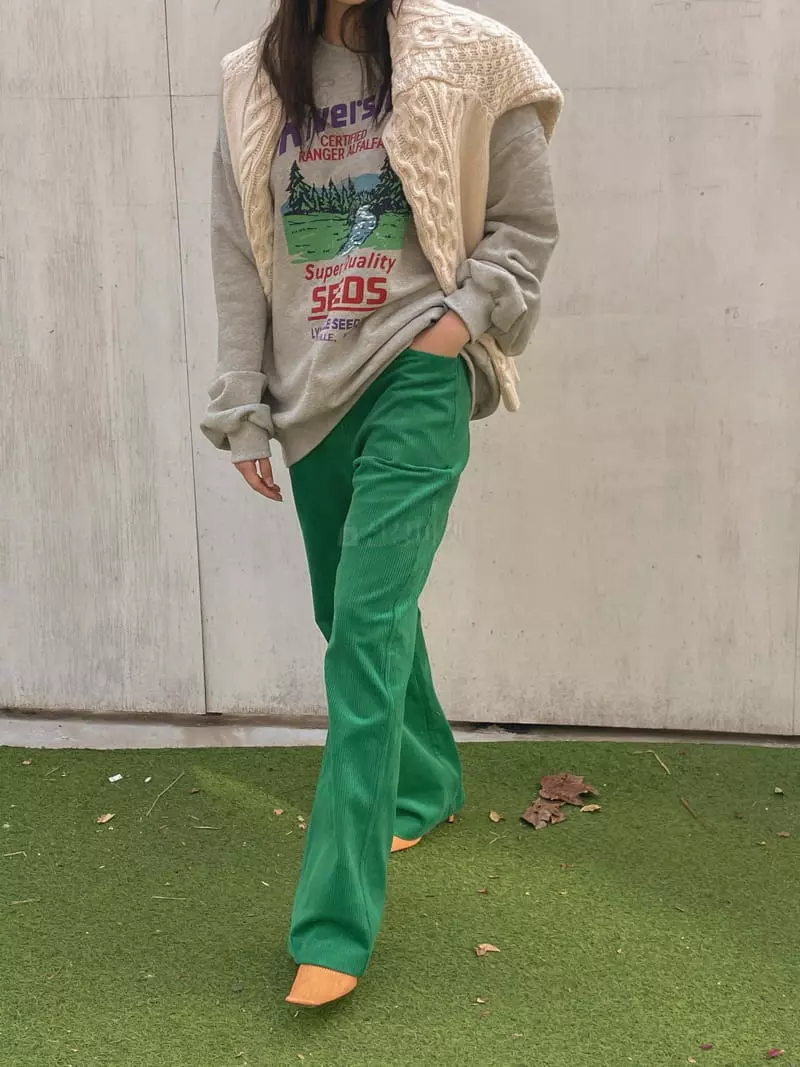 Dailyjud - Korean Women Fashion - #momslook - Liver Sweatshirt - 3