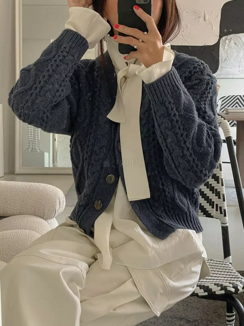Dailyjud - Korean Women Fashion - #momslook - Twist Cardigan - 10