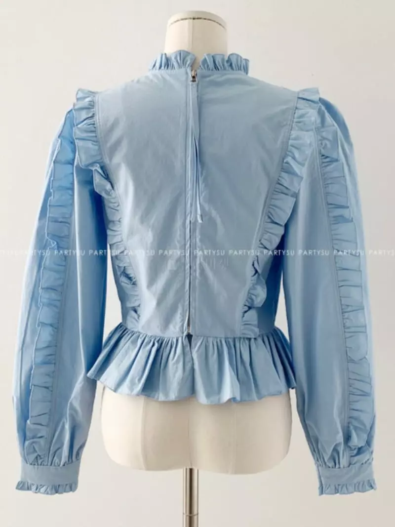 Dailyjud - Korean Women Fashion - #pursuepretty - Frill BLouse - 11