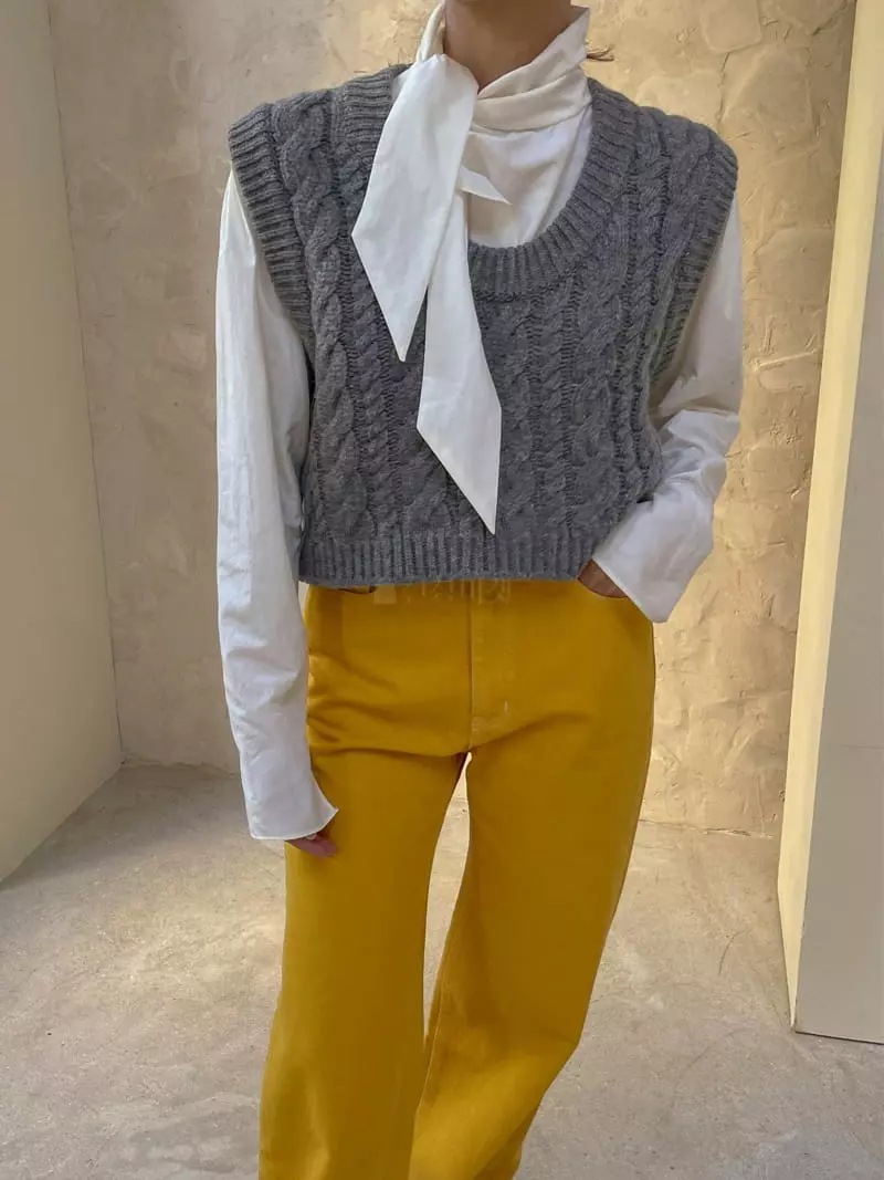Dailyjud - Korean Women Fashion - #pursuepretty - Cable Vdest - 5