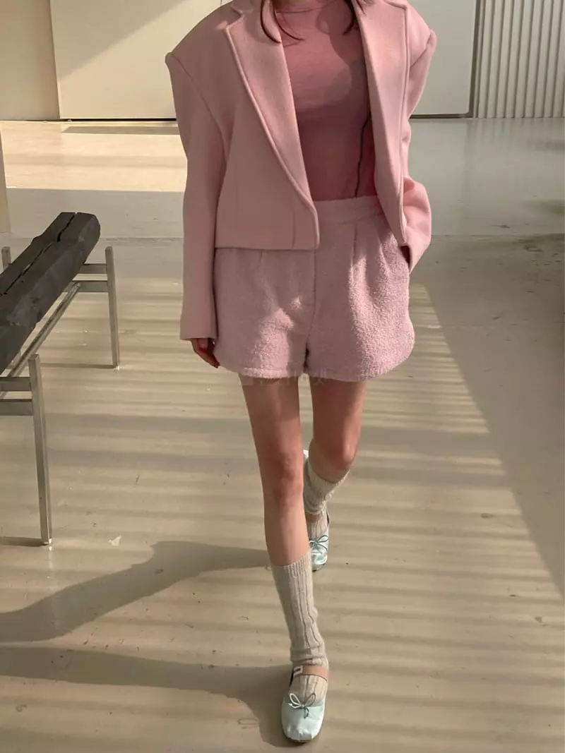 Dailyjud - Korean Women Fashion - #shopsmall - One Button Crop Jacket - 2