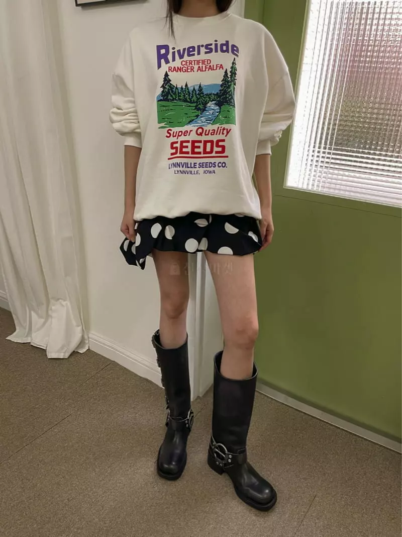Dailyjud - Korean Women Fashion - #vintagekidsstyle - Liver Sweatshirt - 8