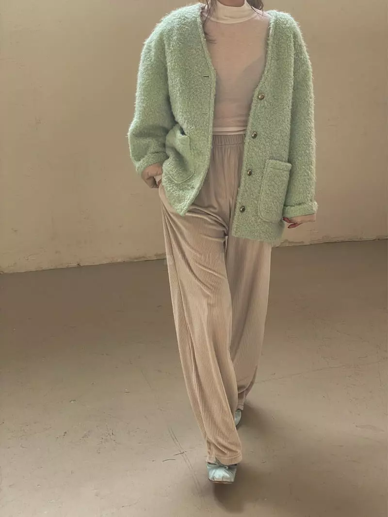 Dailyjud - Korean Women Fashion - #vintagekidsstyle - No Collar Jacket - 6