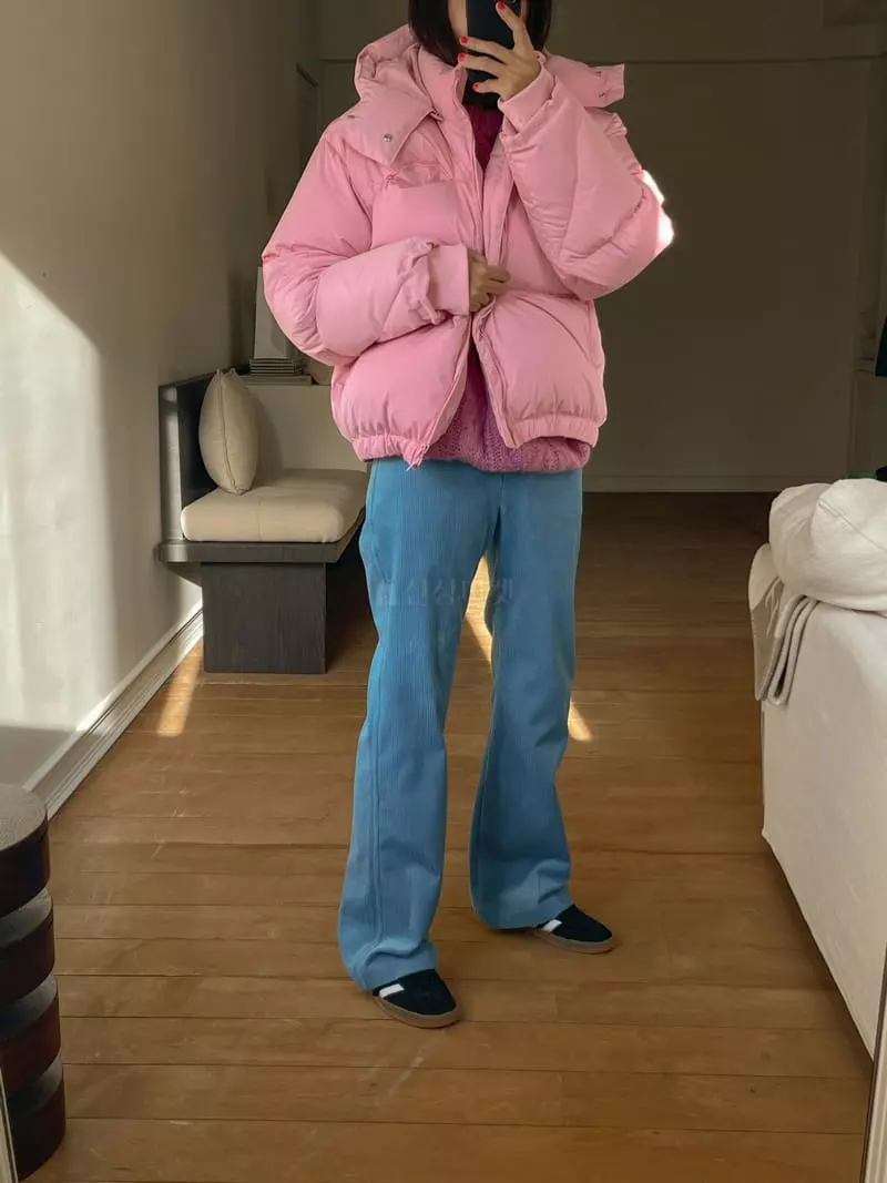 Dailyjud - Korean Women Fashion - #momslook - Hoody Padding Jacket - 4