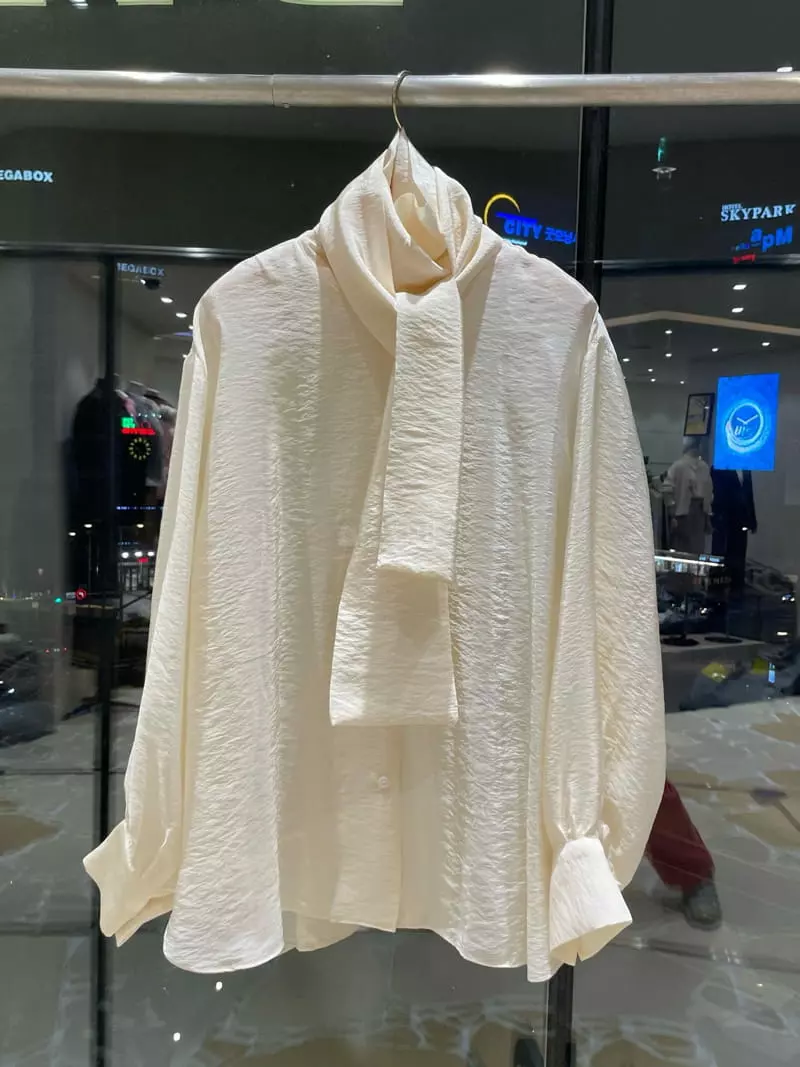 Dailyjud - Korean Women Fashion - #womensfashion - Tie Blouse - 2