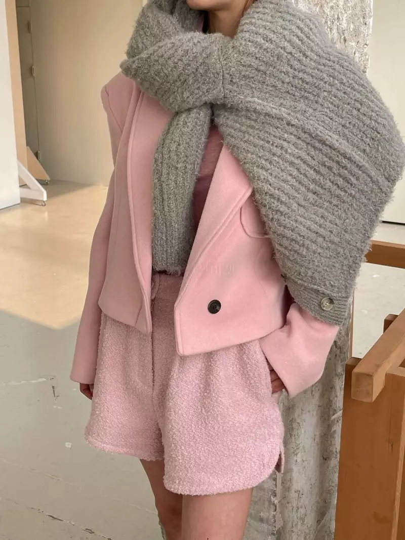 Dailyjud - Korean Women Fashion - #womensfashion - One Button Crop Jacket - 8