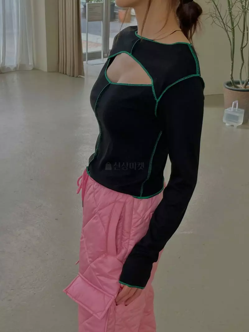 Dailyjud - Korean Women Fashion - #momslook - Over Slit Tee - 4