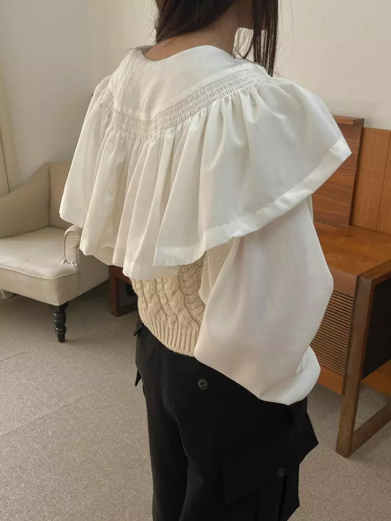 Dailyjud - Korean Women Fashion - #womensfashion - Smocked Blouse - 6