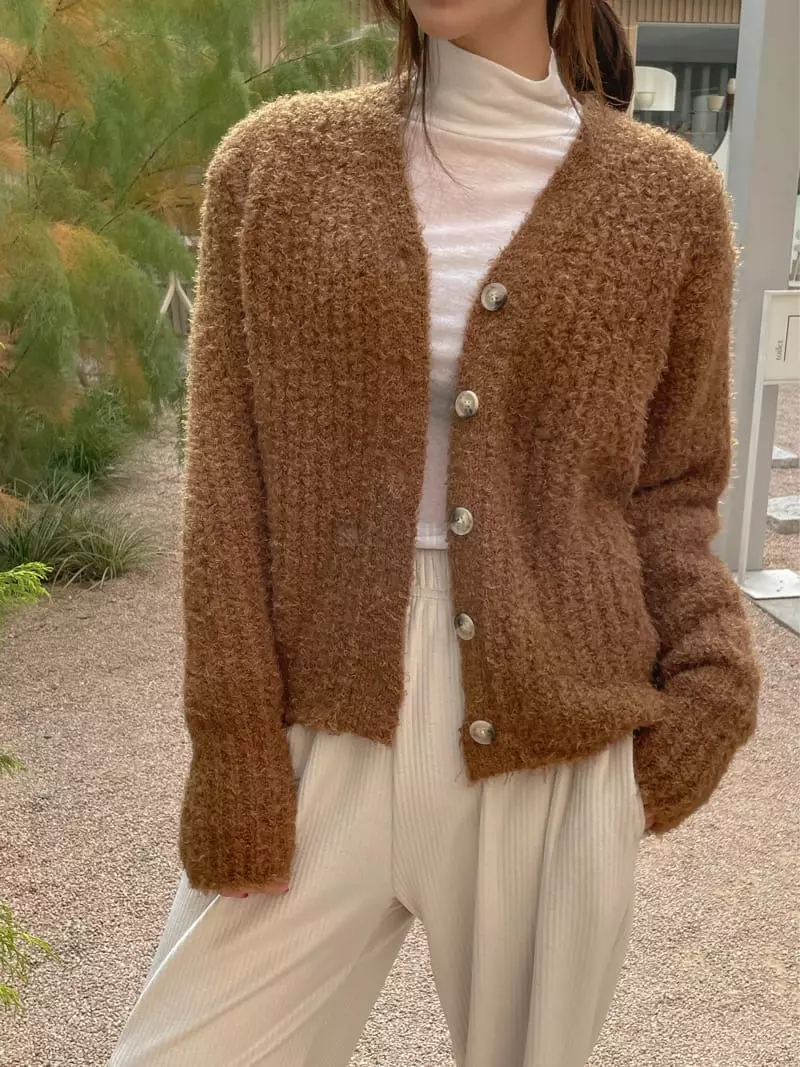 Dailyjud - Korean Women Fashion - #womensfashion - Bbogle Knit Cardigan - 10