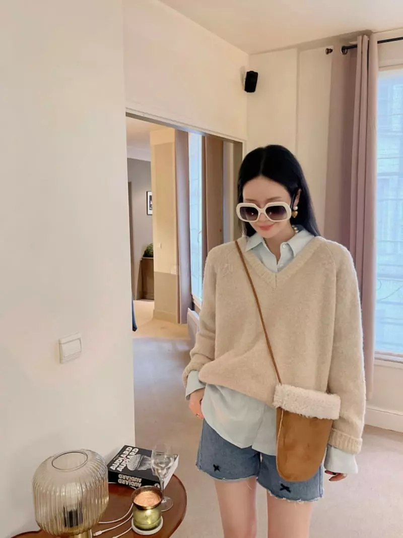 Dailyjud - Korean Women Fashion - #womensfashion - Bookle V Knit Tee - 6