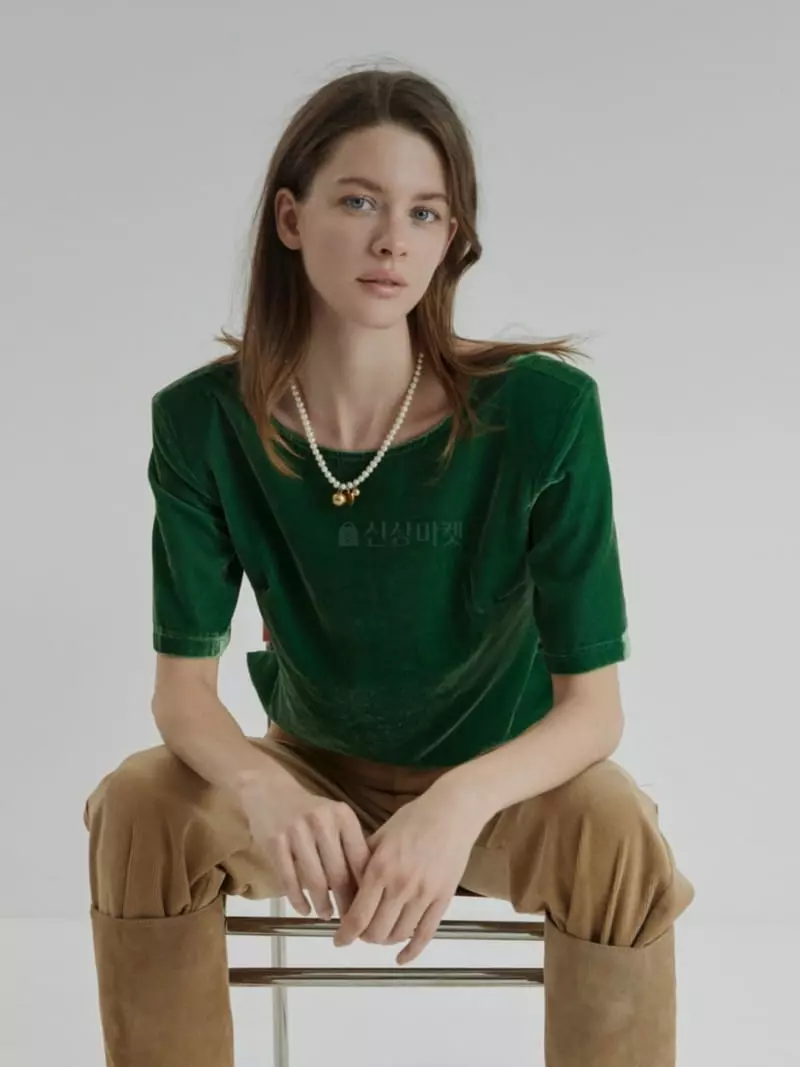 Dailyjud - Korean Women Fashion - #womensfashion - Velvet Top - 5