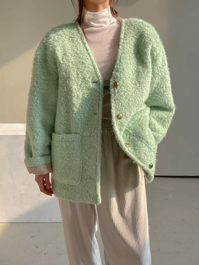 Dailyjud - Korean Women Fashion - #momslook - No Collar Jacket - 4
