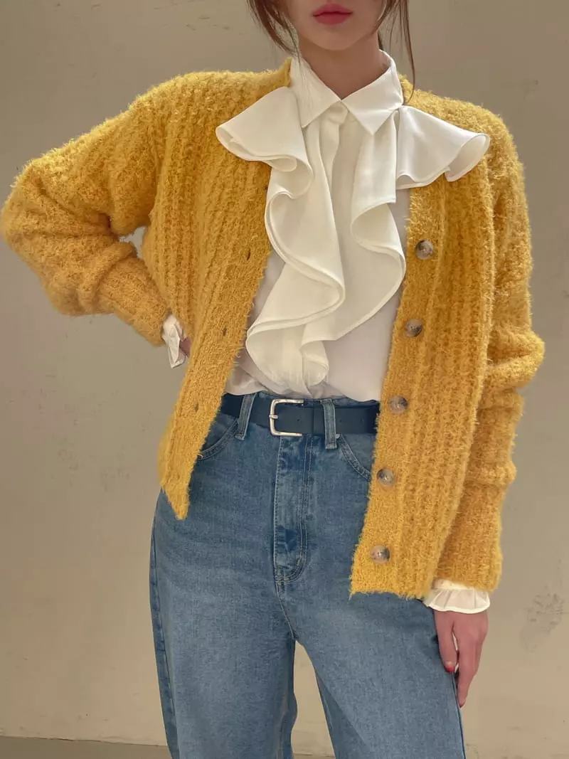 Dailyjud - Korean Women Fashion - #womensfashion - Neck Frill Blouse - 3