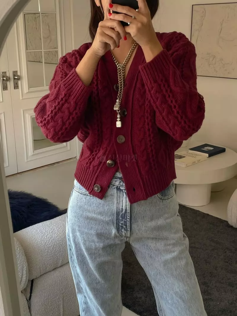 Dailyjud - Korean Women Fashion - #womensfashion - Twist Cardigan