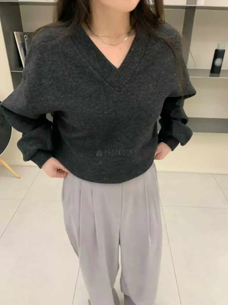 Daisy - Korean Women Fashion - #womensfashion - V Sweatshirt - 4
