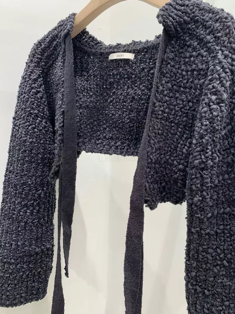 Daisy - Korean Women Fashion - #momslook - Crop Bolero Knit Tee - 8