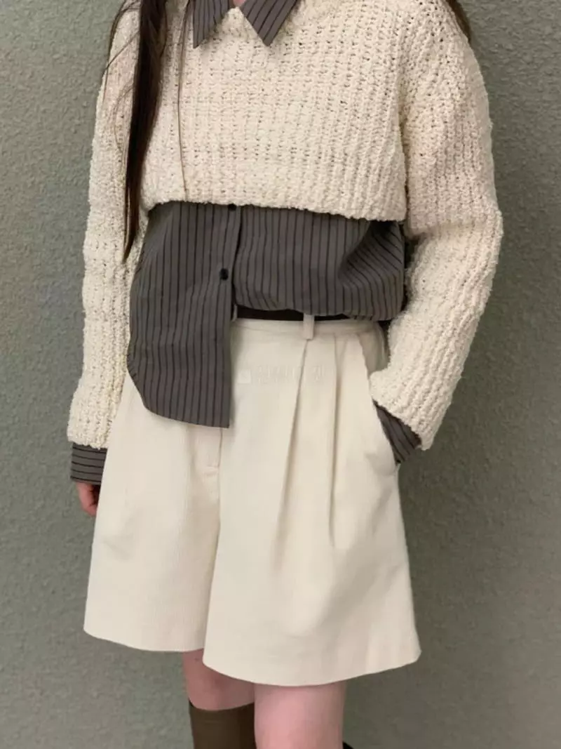 Daisy - Korean Women Fashion - #shopsmall - Crop Bolero Knit Tee