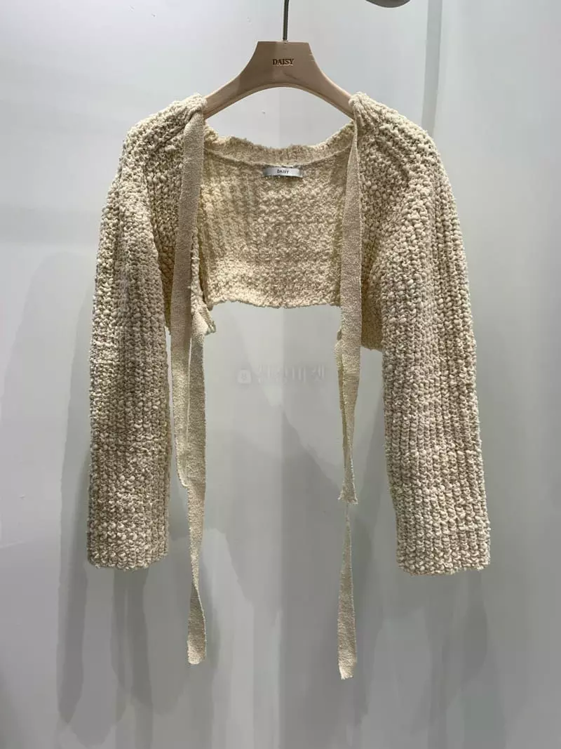 Daisy - Korean Women Fashion - #womensfashion - Crop Bolero Knit Tee - 7