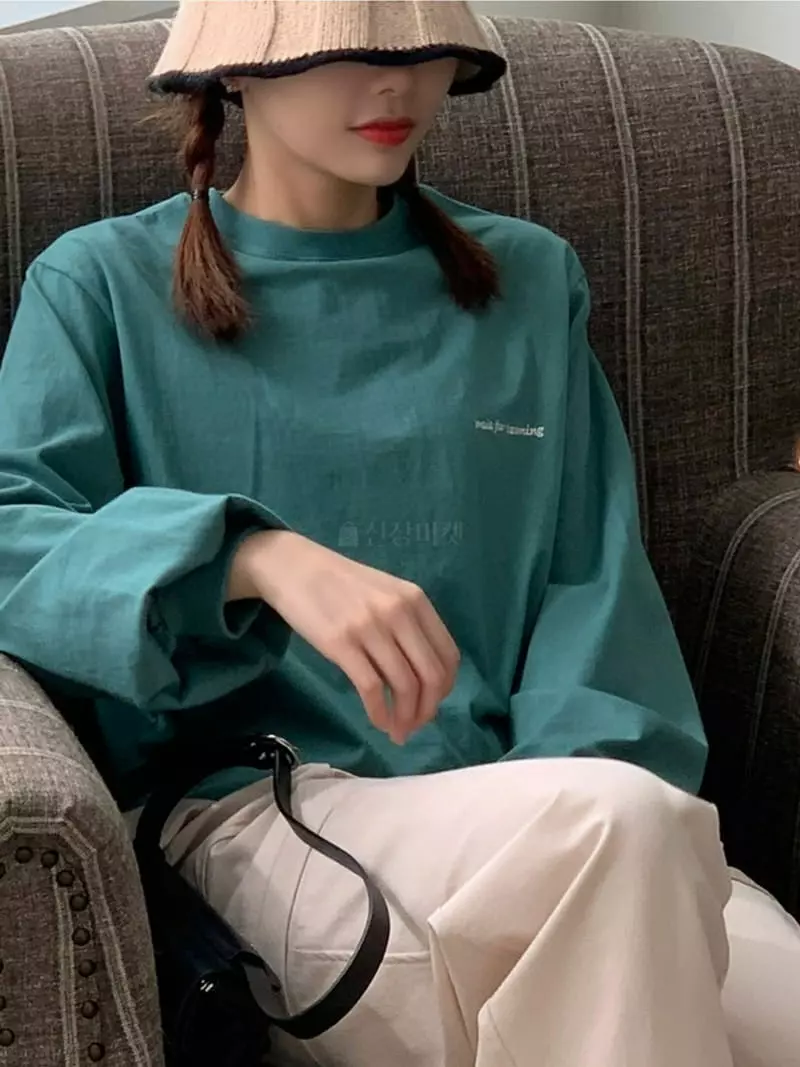 Dawning - Korean Women Fashion - #pursuepretty - Shirring Loose Tee - 3
