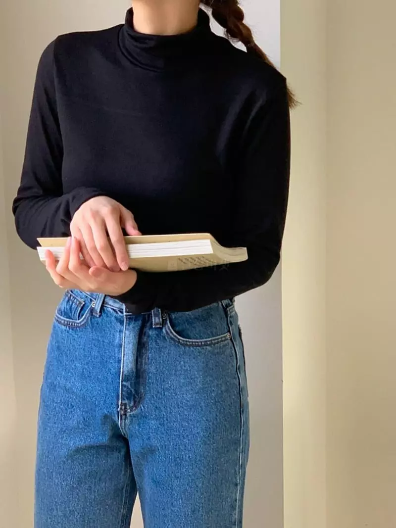 Dawning - Korean Women Fashion - #shopsmall - Warming Turtleneck Tee - 3