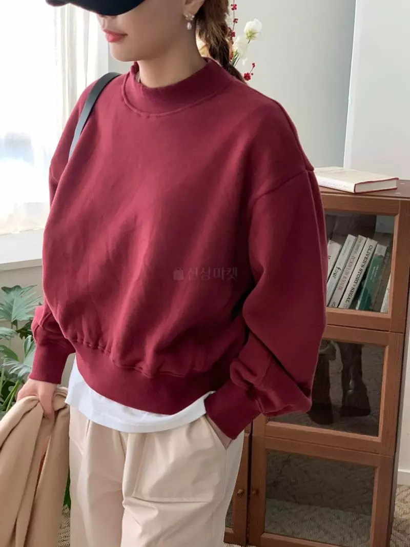Dawning - Korean Women Fashion - #thelittlethings - Half Turtleneck Sweatshirt - 10