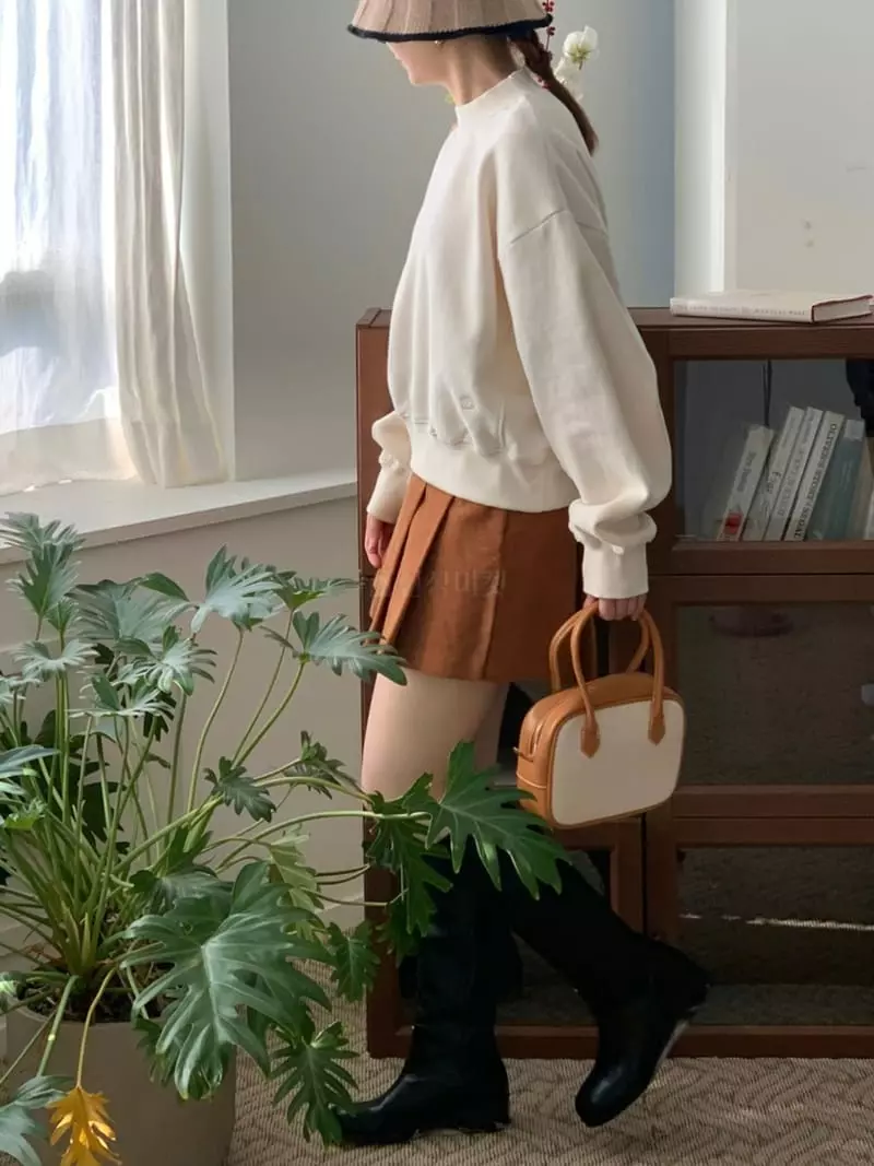 Dawning - Korean Women Fashion - #vintageinspired - Half Turtleneck Sweatshirt - 3