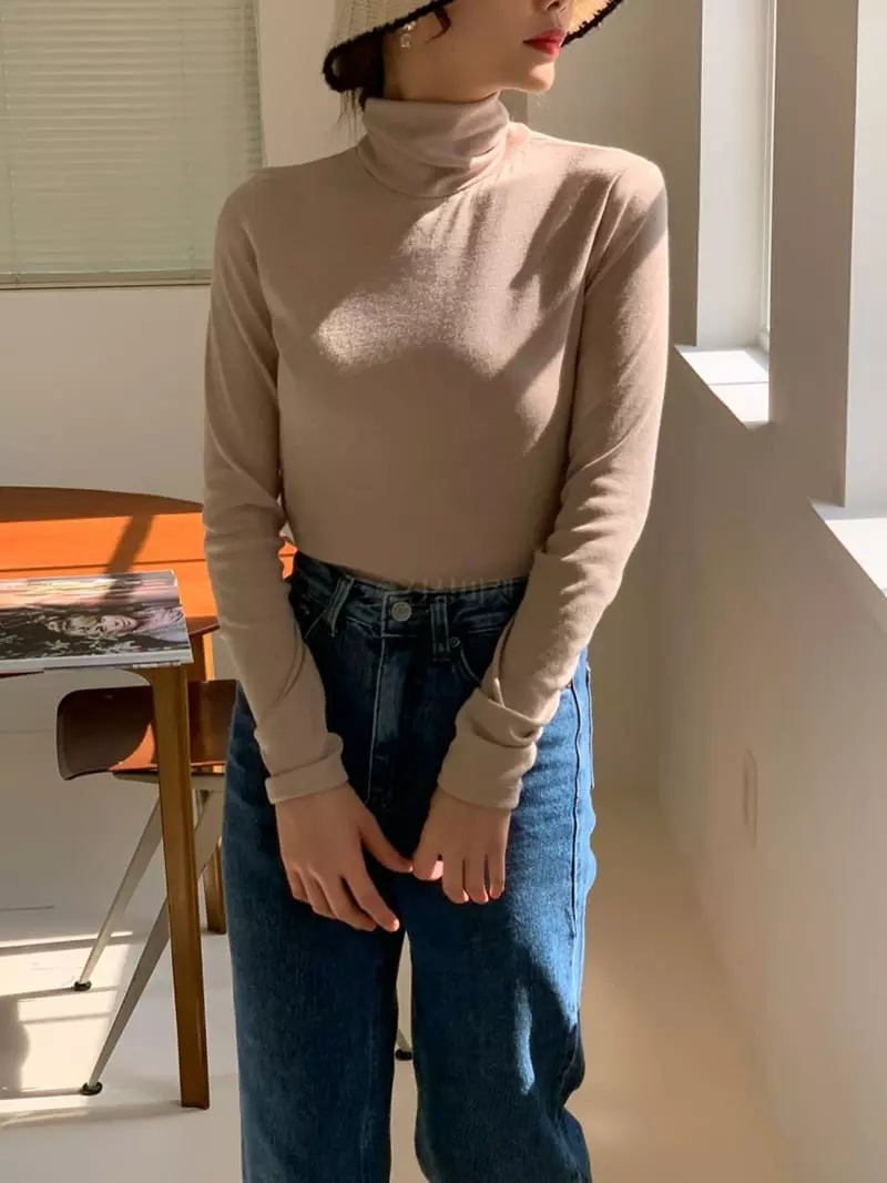 Dawning - Korean Women Fashion - #womensfashion - Warming Turtleneck Tee - 11