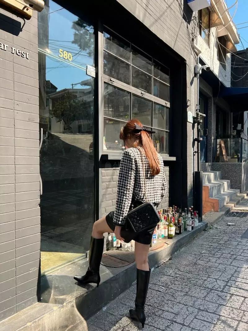 Dayday - Korean Women Fashion - #momslook - Hound Jacket - 6