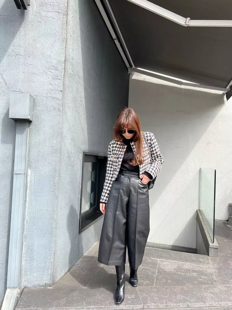 Dayday - Korean Women Fashion - #momslook - Leather Pants - 3