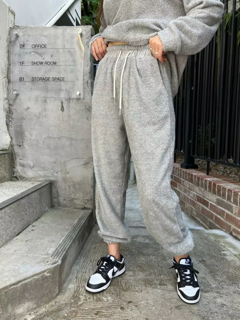 Dayday - Korean Women Fashion - #momslook - Terry Pants - 10