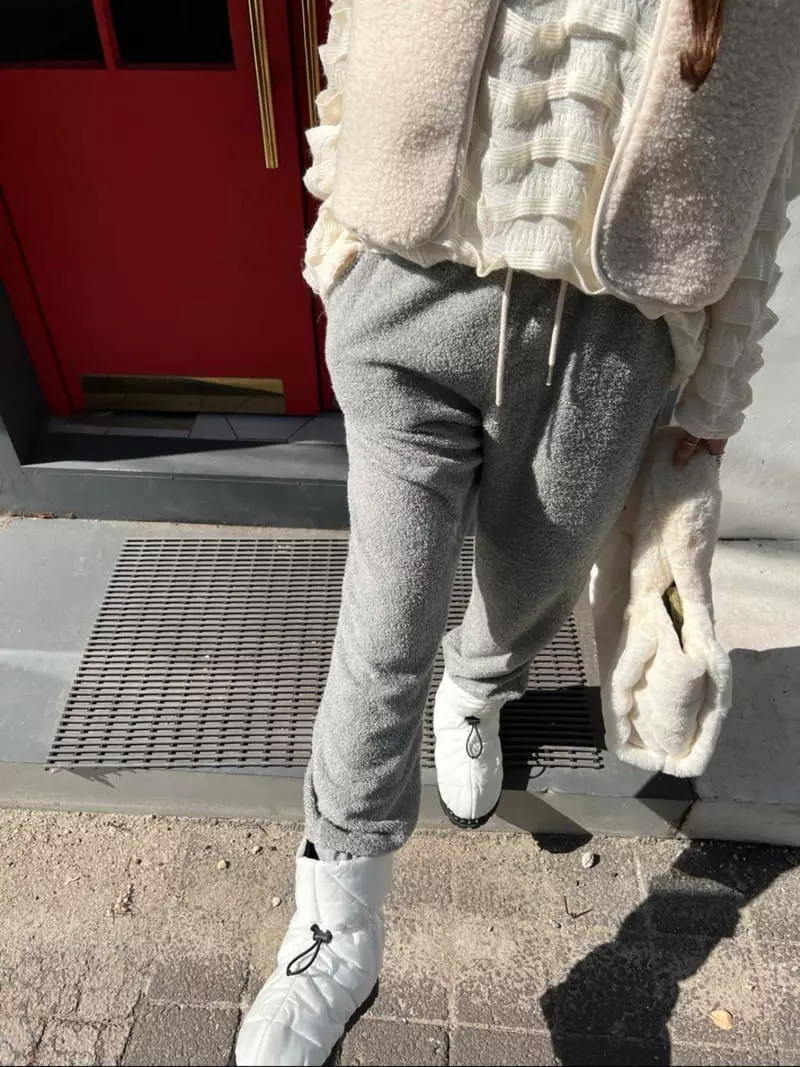 Dayday - Korean Women Fashion - #momslook - Terry Pants - 2