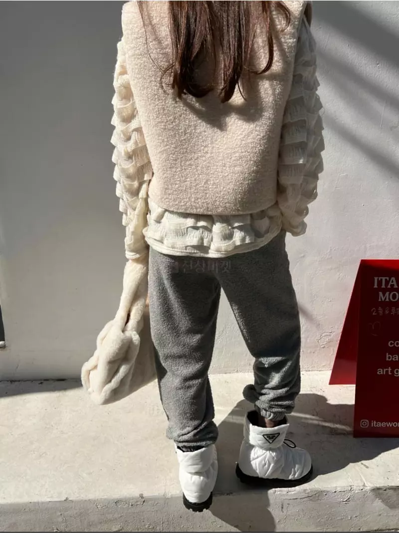 Dayday - Korean Women Fashion - #momslook - Terry Pants - 6