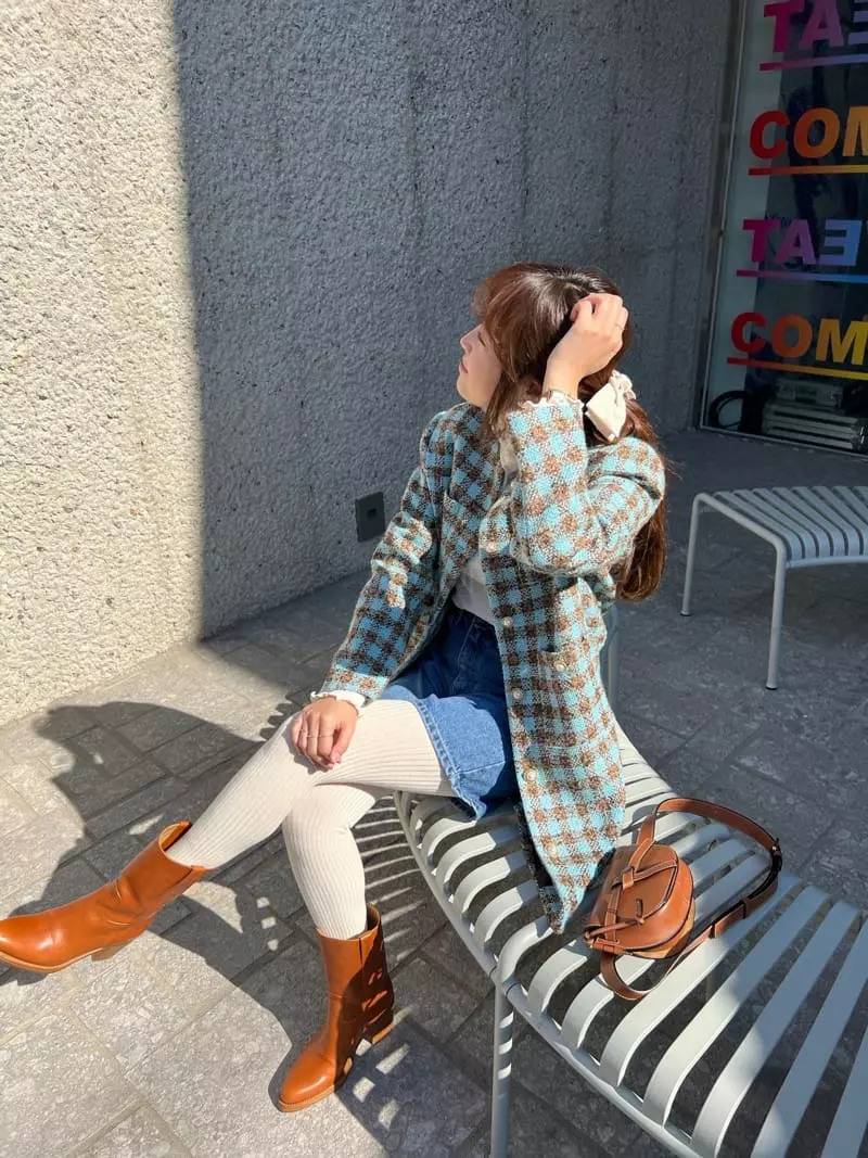 Dayday - Korean Women Fashion - #momslook - Check One-piece - 12