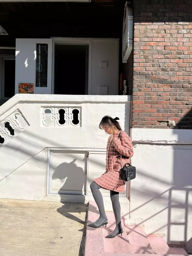Dayday - Korean Women Fashion - #momslook - Check One-piece - 2