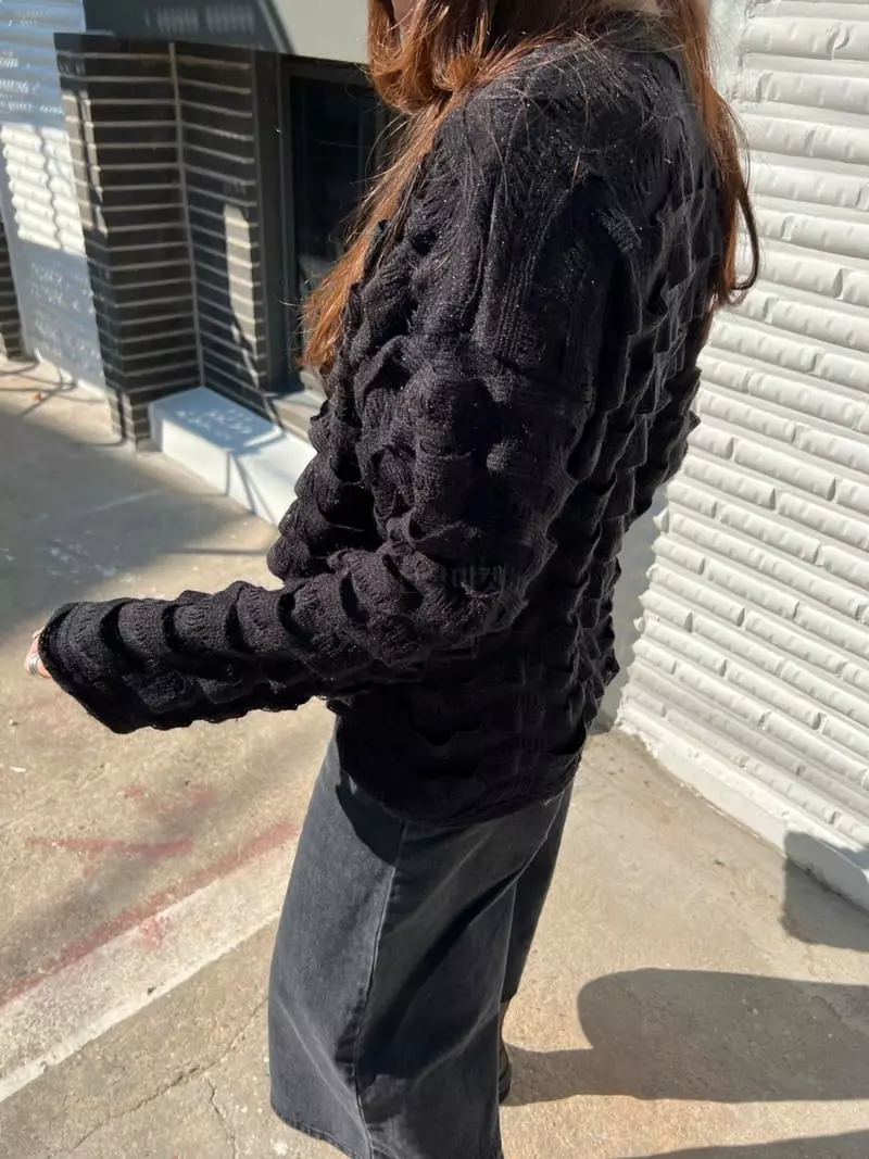 Dayday - Korean Women Fashion - #momslook - Wave Knit Tee - 11