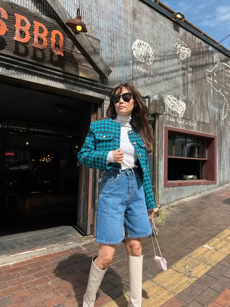 Dayday - Korean Women Fashion - #momslook - Denim SHOrts - 3