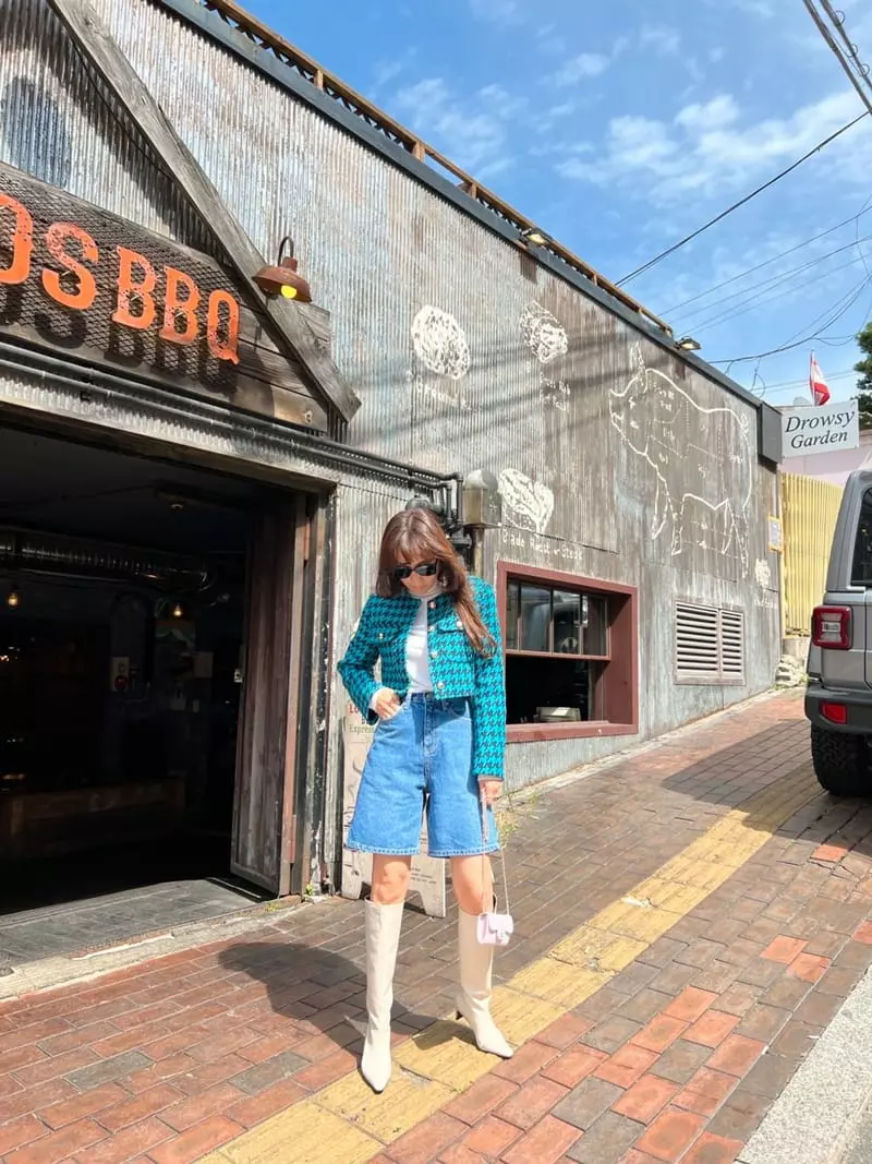 Dayday - Korean Women Fashion - #momslook - Denim SHOrts - 4