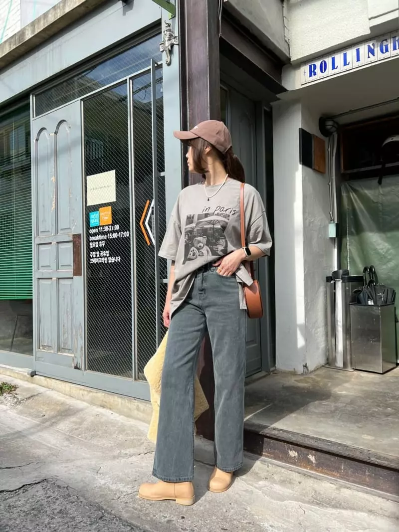 Dayday - Korean Women Fashion - #momslook - Striaght Pabnts - 4