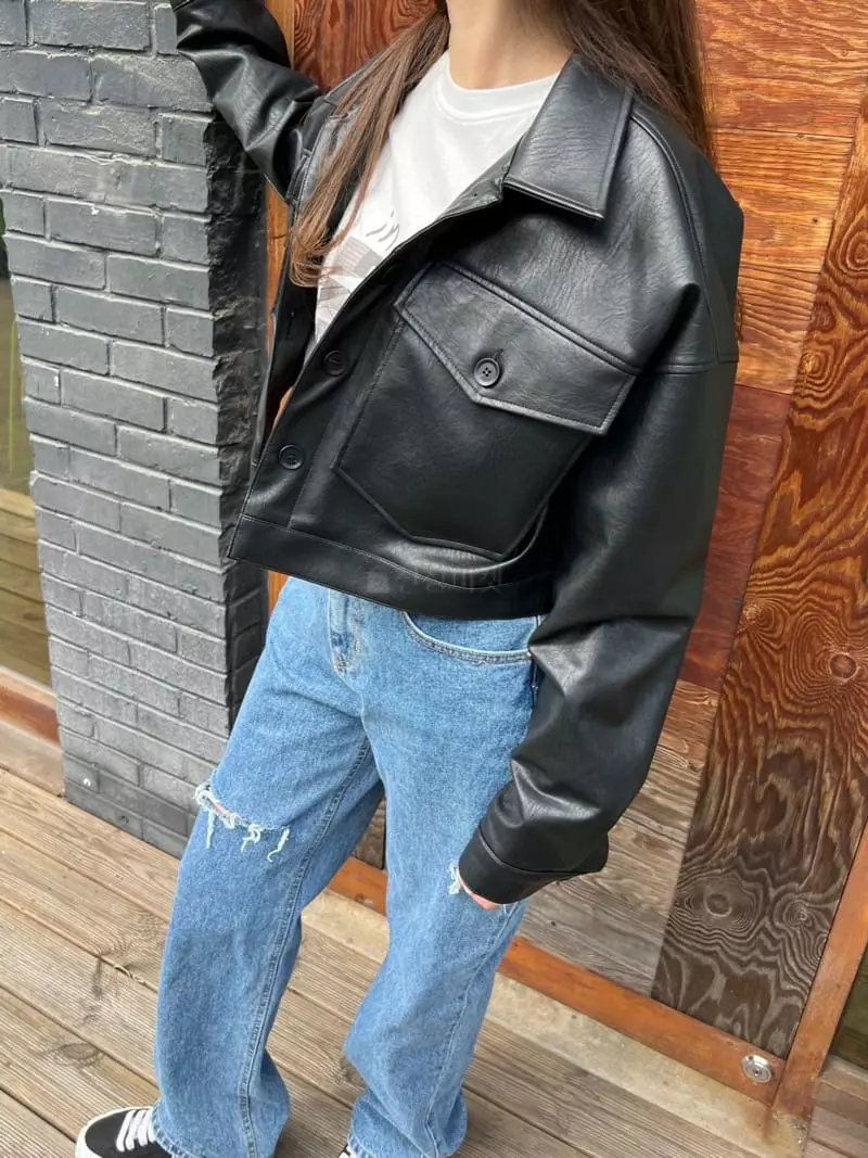 Dayday - Korean Women Fashion - #pursuepretty - Leather Jacket - 7
