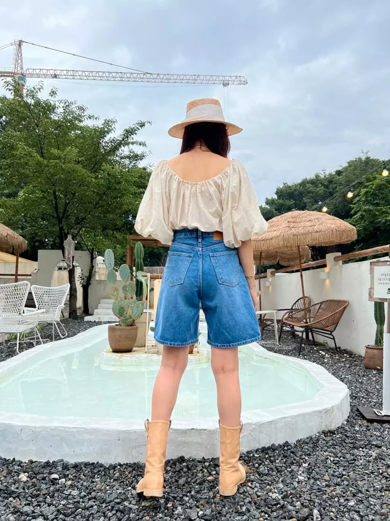 Dayday - Korean Women Fashion - #romanticstyle - Denim SHOrts - 11